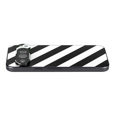 Black and White Geometric Stripes Pixel 9 Pro XL Skin